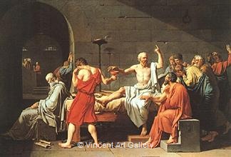 The Death of Socrates by Jacques Louis  David