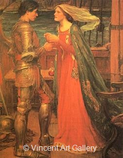 Tristan and Isolde by J.W.  Waterhouse