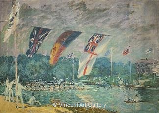 Regatta at Molesey by Alfred  Sisley