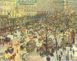 Boulevard des Italiens, Morning Sunlight by Camille  Pissarro