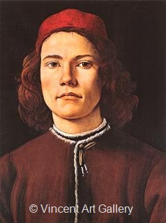 Portrait of a Young Man by Sandro  Botticelli