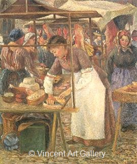 The Butcher by Camille  Pissarro